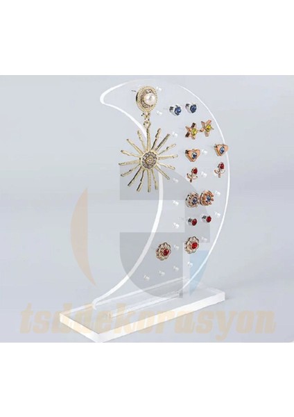 Şeffaf Takı ve Küpe Organizeri, Teşhir Standı, Pleksi Takı Düzenleyici