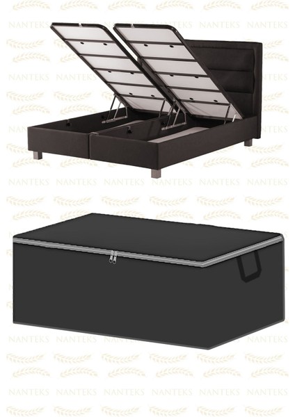 Gri Düz Baza Altı Çekyat Tipi Hurç 60X40X22, Şık ve Kullanışlı Depolama Çözümü