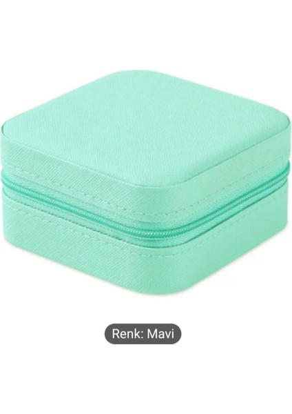 Çok Amaçlı Fermuarlı Takı Organizer Çanta, Kolye, Küpe ve Yüzük Saklama Alanı