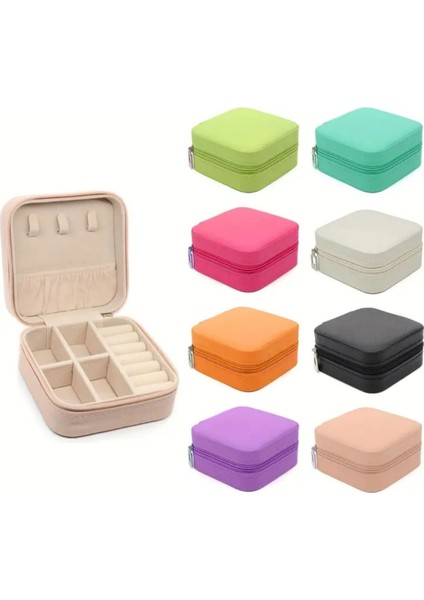 Çok Amaçlı Fermuarlı Takı Organizer Çanta, Kolye, Küpe ve Yüzük Saklama Alanı indirimleri