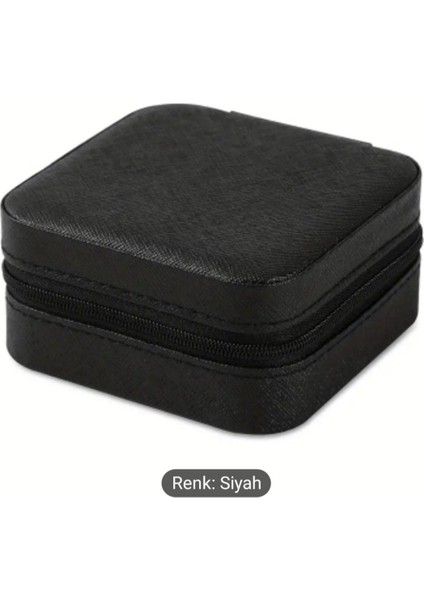 Çok Amaçlı Fermuarlı Takı Organizer Çanta, Kolye, Küpe ve Yüzük Saklama Alanı