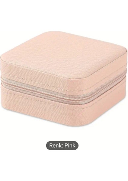 Çok Amaçlı Fermuarlı Takı Organizer Çanta, Kolye, Küpe ve Yüzük Saklama Alanı