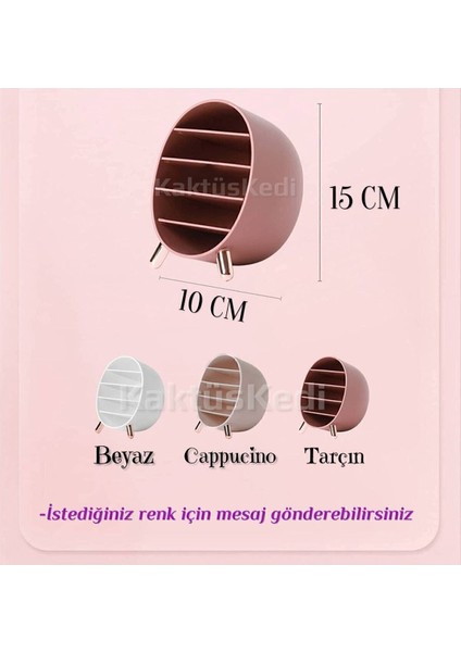Renkli 5 Bölmeli Makyaj Organizer, Saklama Rafı, Çok Amaçlı Düzenleyici