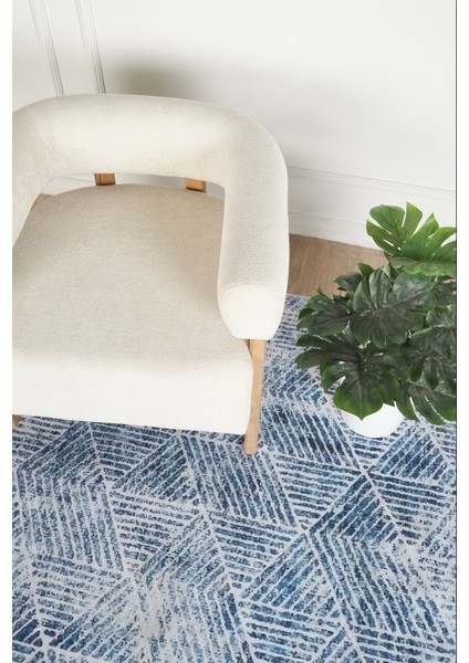 Dokuma Şönil Dijital Baskı Kolay Temizlenir Mutfak Antre Oturma Odası Mavi Halı fiyatları