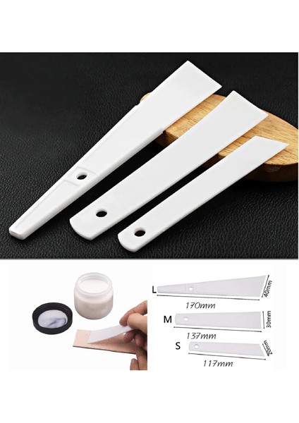 Yapıştırıcı Sürme Spatulası 3 Lü Set Deri El Aletleri