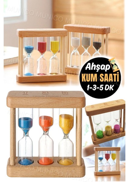 Ahşap Kum Saati 1, 3, 5 Dakika Zamanlayıcı, Öğrenci ve Çalışma Odası Aksesuarı modelleri