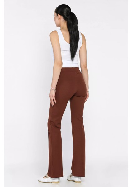 Kadın Çimalı Bol Paça Pantolon P-00017404