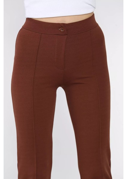 Kadın Çimalı Bol Paça Pantolon P-00017404