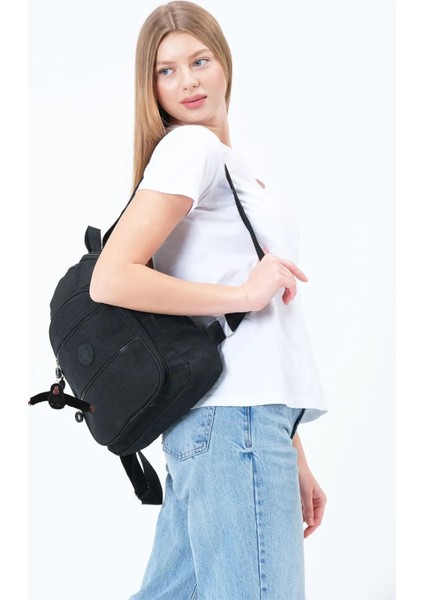 Krinkıl Su Geçirmez Kumaş Unisex Siyah Okul Sırt Çantası Ilkokul - Ortakul - Lise modelleri