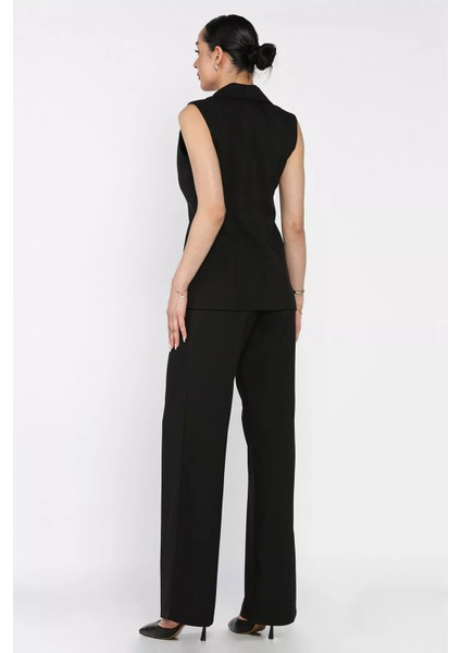 Kruvaze Yaka Astarlı Yelek Pantolon Ikili Takım P-00017426 modelleri