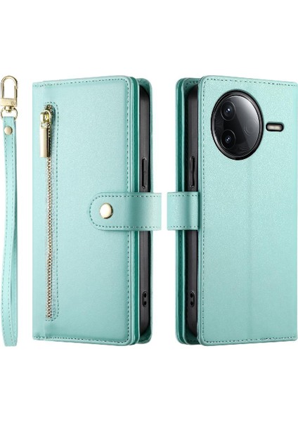 Xiaomi Poco F7 Ultra Crossbody Kayış Çok Fonksiyonlu Cüzdan Için Flip Case (Yurt Dışından)