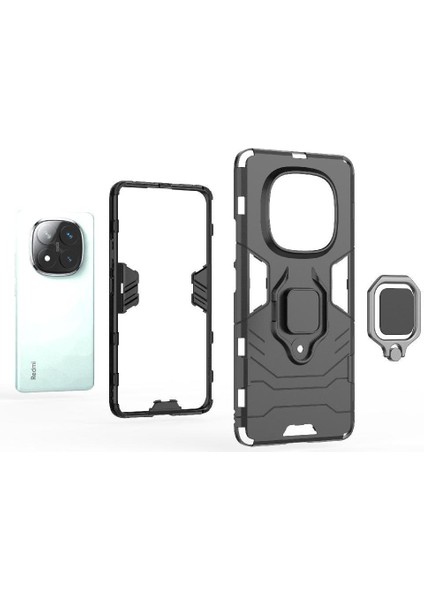Xiaomi Redmi Note 14 Pro 5g Darbeye Dayanıklı Kapak Kickstand Askeri Için Kılıf (Yurt Dışından) indirimleri
