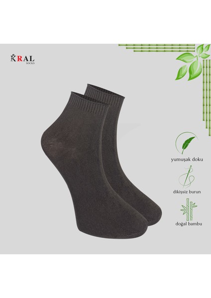 Kadın - Erkek Çorap 6 Çift Dikişsiz Yazlık Bambu Kısa Patik Set modelleri