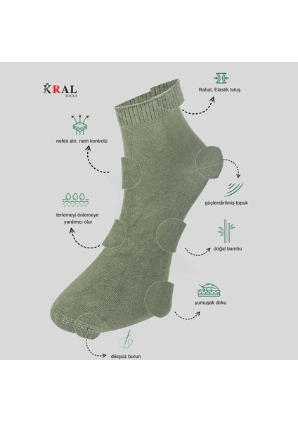 Kadın - Erkek Çorap 6 Çift Dikişsiz Yazlık Bambu Kısa Patik Set indirimleri