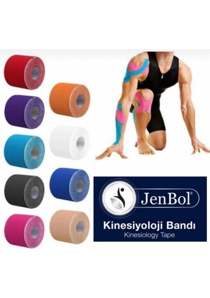 Kinesio Bant Tape 5 cm x 5 M - Siyah modelleri