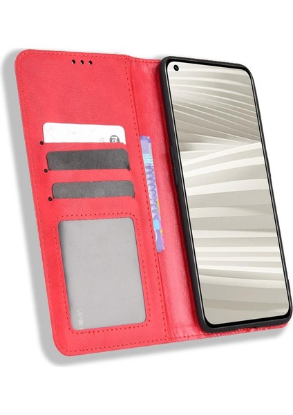 Realme Gt 2 Pro Manyetik Kapatma Cüzdan Pu Deri Için Kılıf (Yurt Dışından) fırsatları