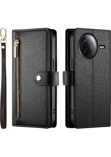 Xiaomi Poco F7 Pro Iş Crossbody Kayış Standı Cüzdan Için Flip Case (Yurt Dışından)