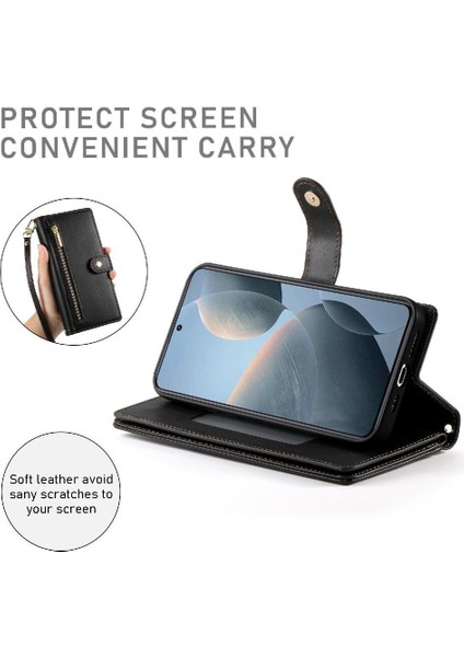 Xiaomi Poco F7 Pro Iş Crossbody Kayış Standı Cüzdan Için Flip Case (Yurt Dışından)