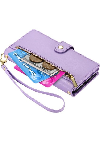 Xiaomi Poco F7 Ultra Crossbody Kayış Çok Fonksiyonlu Cüzdan Için Flip Case (Yurt Dışından)