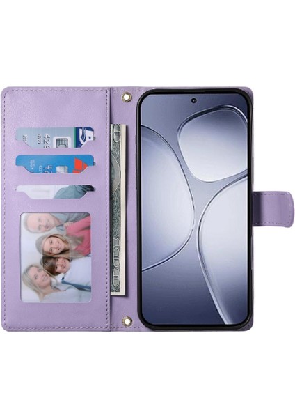 Xiaomi Poco F7 Ultra Zarif Deri Kılıf Için Flip Case Çift Sapanlar Cüzdan (Yurt Dışından)