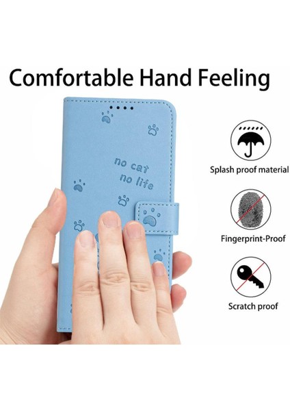 Xiaomi Poco F7 Pro Sevimli Kedi Kart Tutucu Kickstand Pu Için Flip Case (Yurt Dışından)