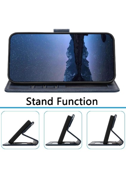 Xiaomi Poco M6 4g Kart Tutucu Manyetik Cüzdan Için Klasik Tarzı Flip Case (Yurt Dışından)
