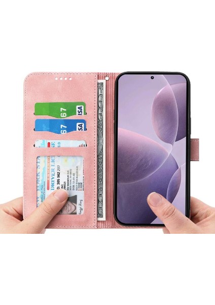 Xiaomi Poco F7 Pro Kart Yuvaları Nakit Cep Premium Manyetik Için Flip Case (Yurt Dışından)