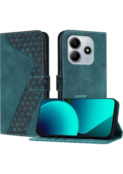 Xiaomi Redmi Note 14 4g Kickstand Flip Folio Manyetik Kart Için Telefon Kılıfı (Yurt Dışından)