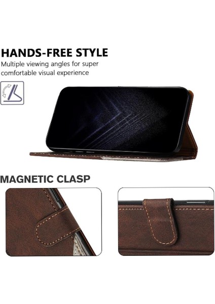 Xiaomi Redmi Note 14 4g Cüzdan Kart Yuvaları Için Kılıf Kapak Handy Standı Pu (Yurt Dışından)