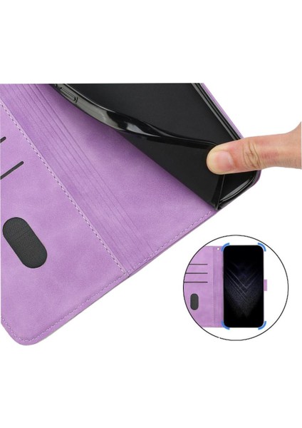 Xiaomi Poco C75 Manyetik Flip Folio Cüzdan Kickstand Kart Için Telefon Kılıfı (Yurt Dışından)