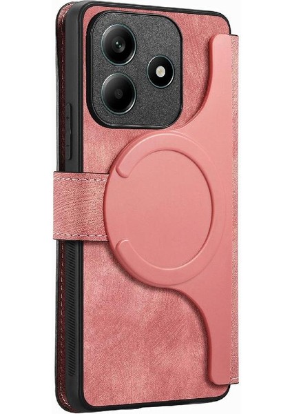 Xiaomi Redmi Note 14 4g Kart Standı Mıknatıs Koruyucu Malzeme Için Flip Case (Yurt Dışından)
