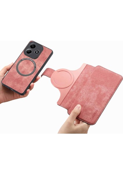 Xiaomi Redmi Note 14 4g Kart Standı Mıknatıs Koruyucu Malzeme Için Flip Case (Yurt Dışından) fiyatları