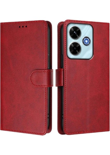 Xiaomi Poco M6 4g Kart Tutucu Manyetik Cüzdan Için Klasik Tarzı Flip Case (Yurt Dışından)