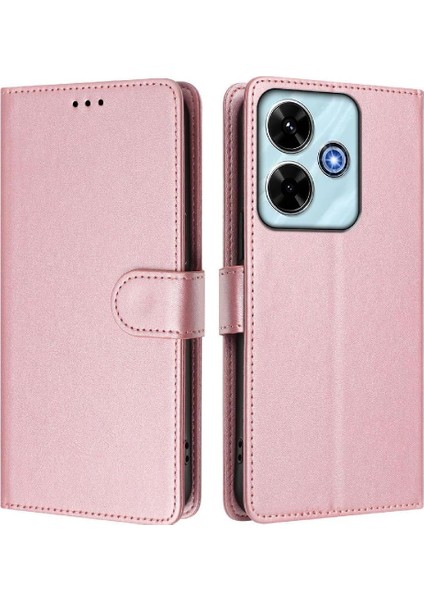 Xiaomi Poco M6 4g Kart Tutucu Manyetik Cüzdan Için Klasik Tarzı Flip Case (Yurt Dışından)