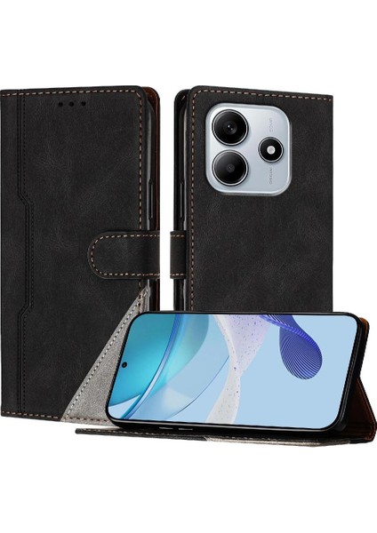 Xiaomi Redmi Note 14 4g Cüzdan Kart Yuvaları Için Kılıf Kapak Handy Standı Pu (Yurt Dışından)