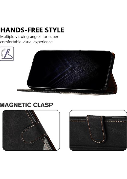 Xiaomi Redmi Note 14 4g Cüzdan Kart Yuvaları Için Kılıf Kapak Handy Standı Pu (Yurt Dışından)