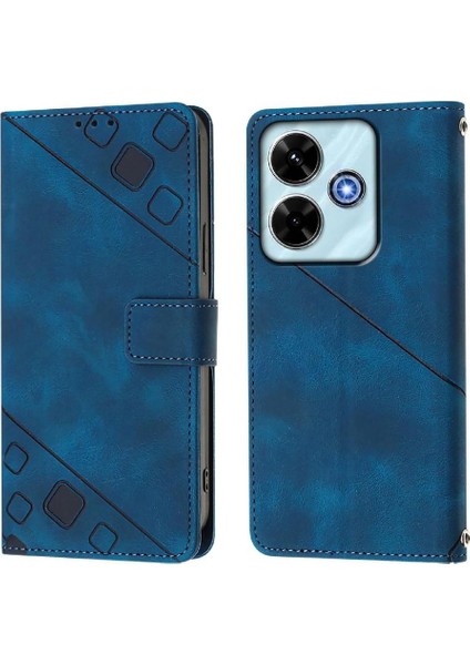 Xiaomi Poco M6 4g Manyetik Deri Kart Tutucu Cüzdan Kapak Kapak Için Kılıf (Yurt Dışından)