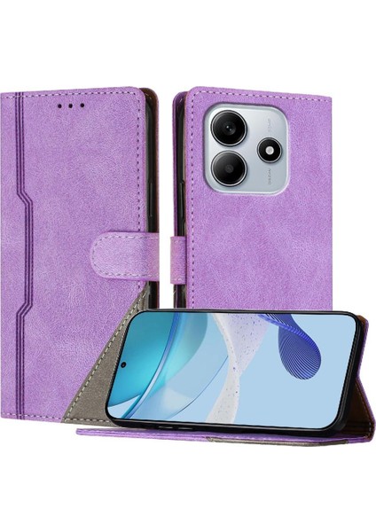 Xiaomi Redmi Note 14 4g Cüzdan Kart Yuvaları Için Kılıf Kapak Handy Standı Pu (Yurt Dışından)