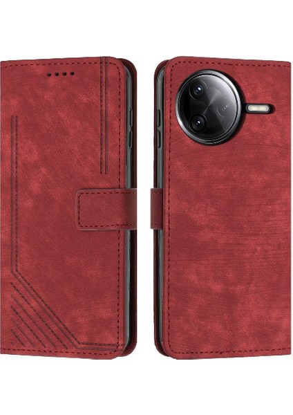 Xiaomi Poco F7 Pro Cüzdan Kickstand Pu Deri Kart Için Flip Case (Yurt Dışından)