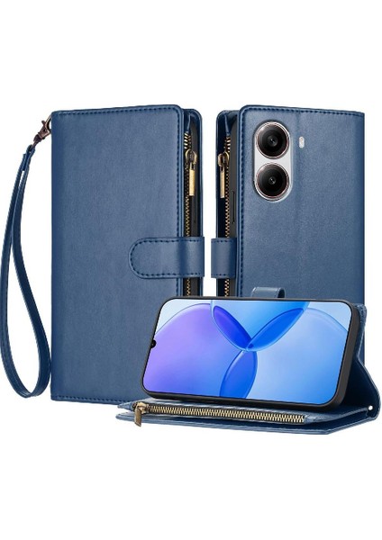 Xiaomi Poco X7 Pro Pu Deri Çanta Kapak Cüzdan Fermuar Kartı (Yurt Dışından) fırsatları