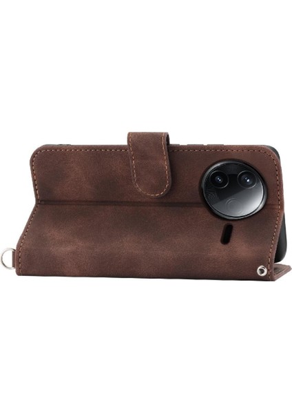 Xiaomi Poco F7 Pro Bileklik Çoklu Kredi Kartı Yuvaları Için Flip Case (Yurt Dışından)