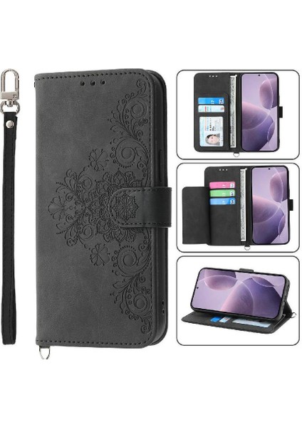 Xiaomi Poco F7 Ultra Çoklu Kredi Kartı Yuvaları Bileklik Için Flip Case (Yurt Dışından)
