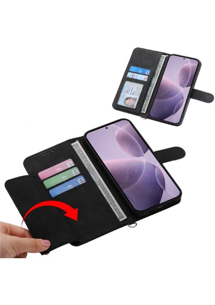 Xiaomi Poco F7 Ultra Çoklu Kredi Kartı Yuvaları Bileklik Için Flip Case (Yurt Dışından)