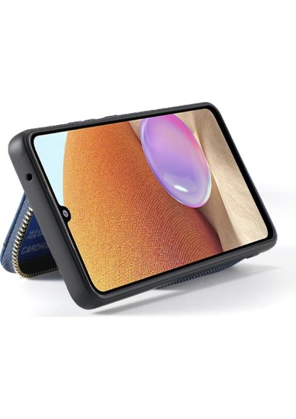 Xiaomi Poco F7 Pro Fermuar Kapatma Ayarlanabilir Kordon Standı 7 Kart (Yurt Dışından)