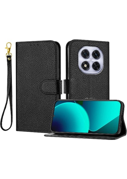 Xiaomi Redmi Note 14 Pro 5g Flip Folio Kart Yuvaları Tutucu Pu Için Telefon Kılıfı (Yurt Dışından)