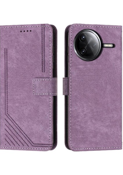 Xiaomi Poco F7 Ultra Pu Deri Cüzdan Kart Ekleme Için Flip Case (Yurt Dışından)