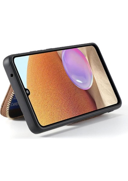 Xiaomi Poco F7 Pro Fermuar Kapatma Ayarlanabilir Kordon Standı 7 Kart (Yurt Dışından)
