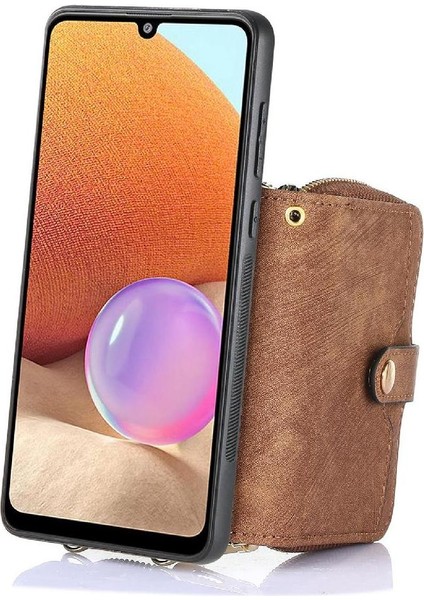 Xiaomi Poco F7 Pro Fermuar Kapatma Ayarlanabilir Kordon Standı 7 Kart (Yurt Dışından)
