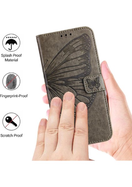 Xiaomi Poco M6 4g Kabartma Kelebek Premium Deri Manyetik Için Kılıf (Yurt Dışından) fiyatları