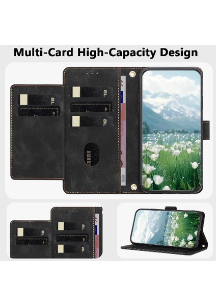 Xiaomi Redmi Note 14 Pro 5g Lale Kabartmalı Flip Için Moda Cüzdan Kılıf (Yurt Dışından)
